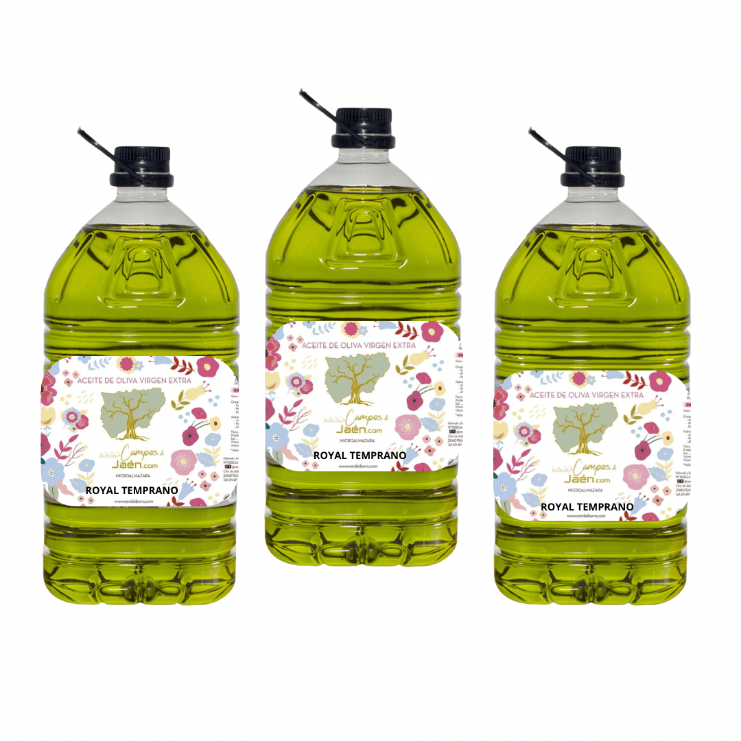 Pack Aceite Picual Royal - 3x5L | Aceites Verde Íbero