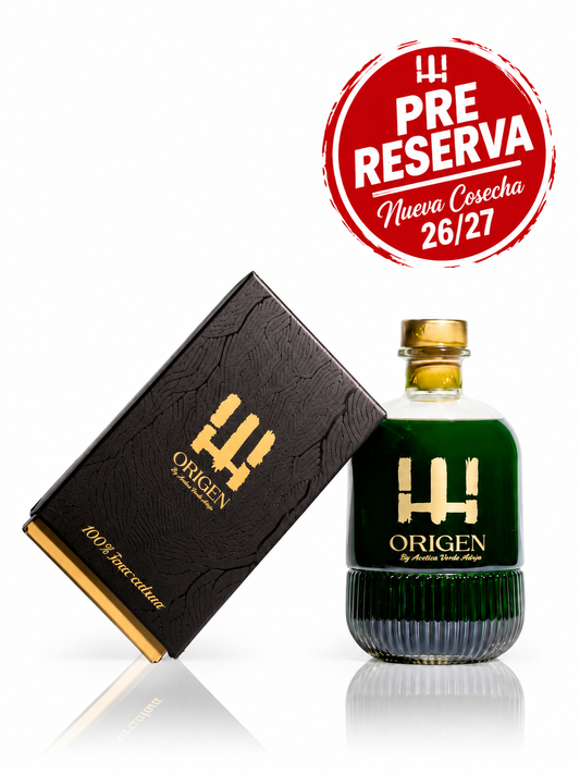 PRE RESERVA - AOVE Primer Dia de Cosecha - EDICIÓN ESPECIAL ORIGEN 500ml - ¡NUEVA COSECHA 2026-2027!