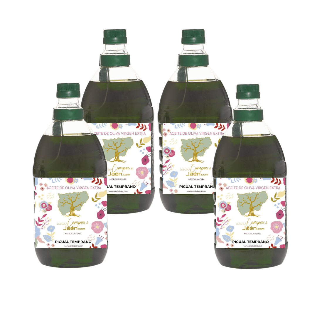 pack aceite picual temprano octubre - 4x2L | Aceites Verde Íbero