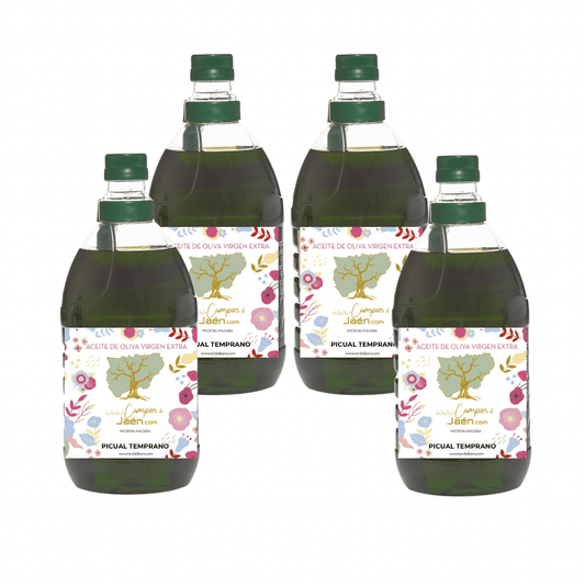 pack aceite picual temprano octubre - 4x2L | Aceites Verde Íbero