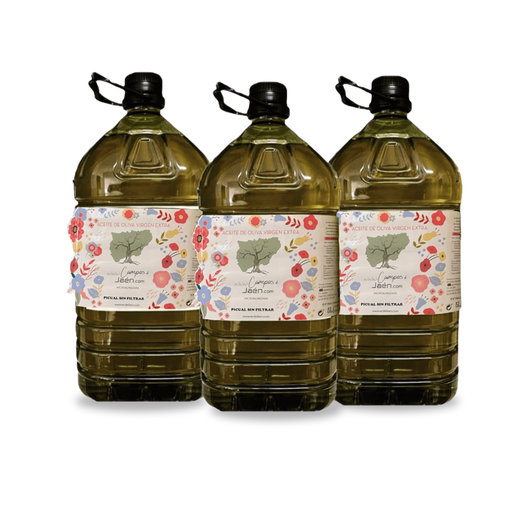 pack aceite picual virgen extra - 3x5L | Aceites Verde Íbero